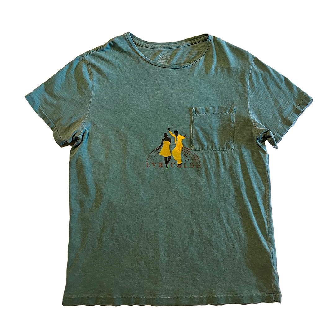 Color of Movement Evrycolor Teal Pocket Tee