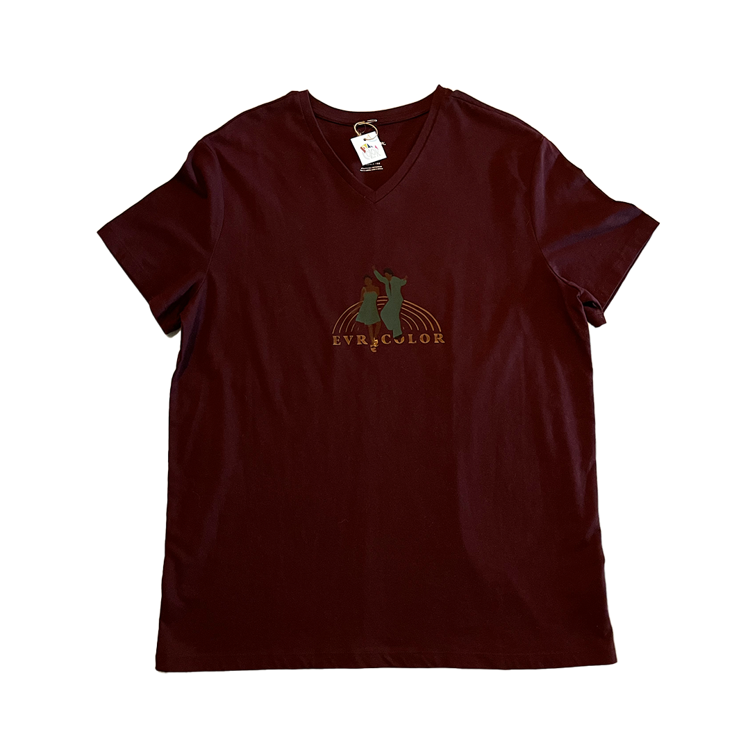 Evrycolor Color of Movement Maroon Tee