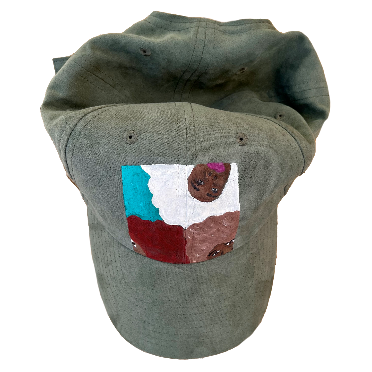 EvryFRO Olive Suede Baseball Hat