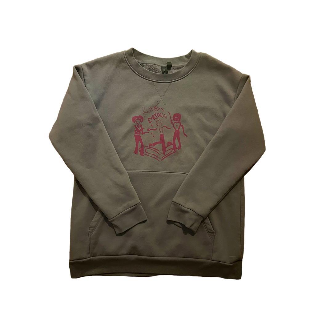 Love, Evrycolor crewneck sweatshirt in light purple