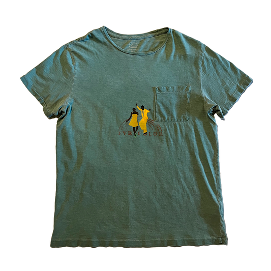 Color of Movement Evrycolor Teal Pocket Tee