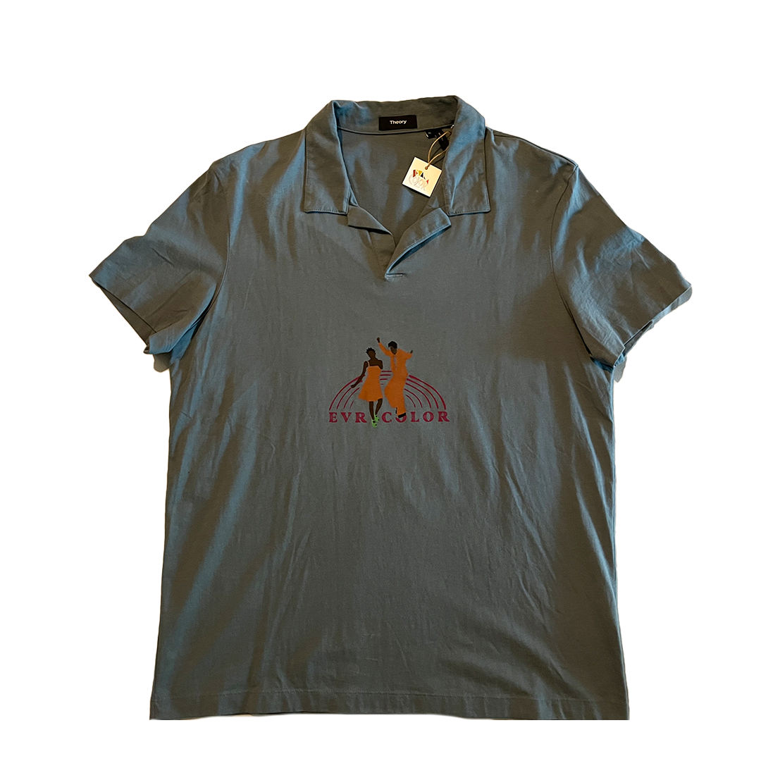 Evrycolor Color of Movement Green Collared Shirt