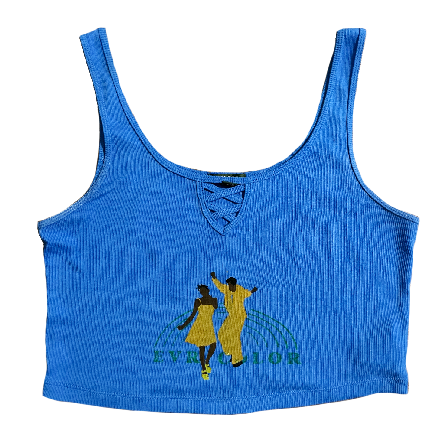 Evrycolor Blue Cropped Tank